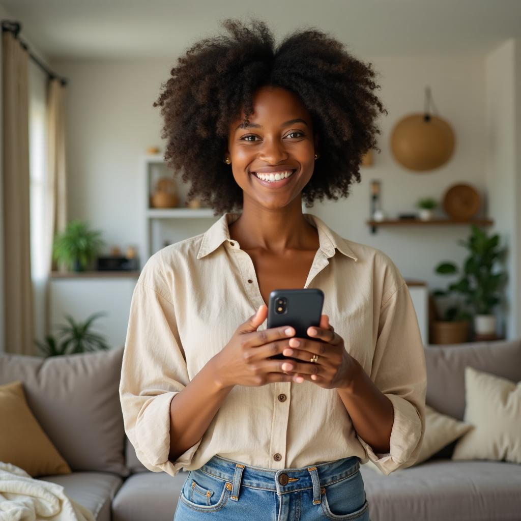 Woman reviewing health insights on tablet